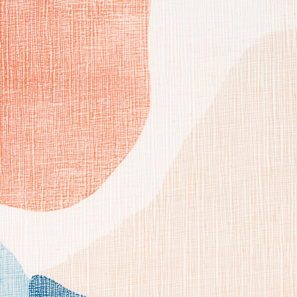 Abstract Blue Peach Canvas Prints: Minimalist Triptych Set