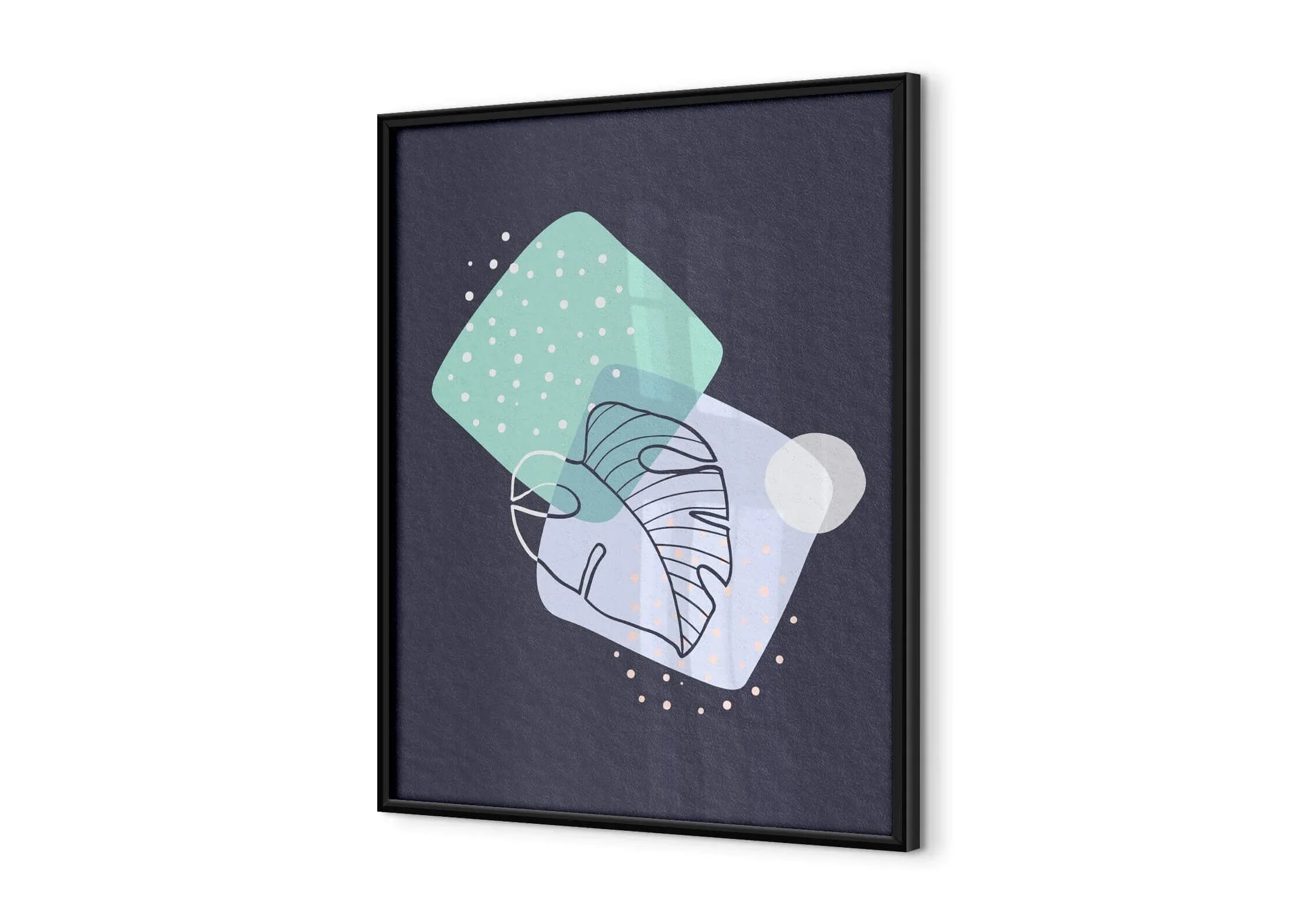 Modern wood picture frame for wall art – sleek contemporary design ready to hang