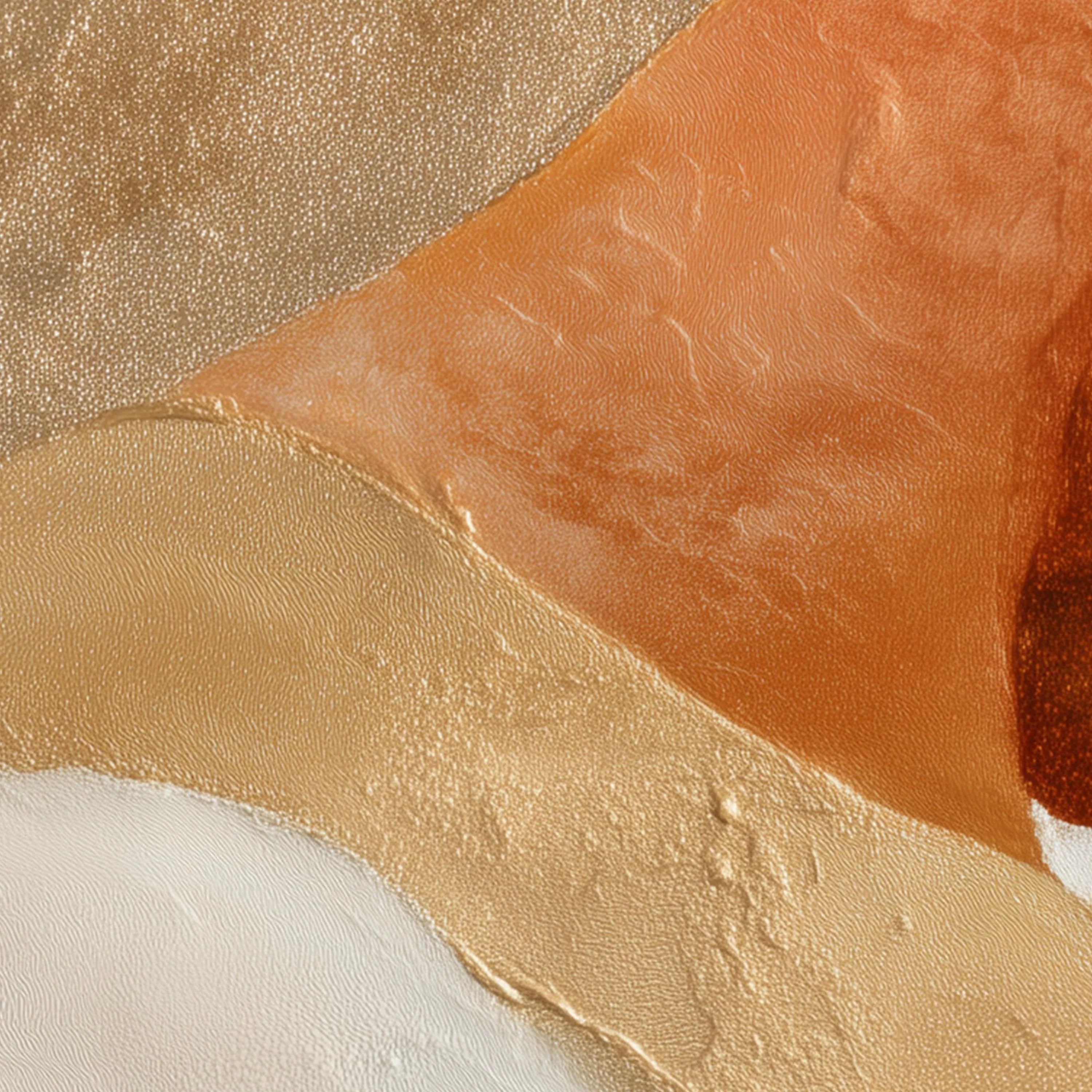 Terracotta gold arc abstract wall art set of 3 – earthy modern arches in warm orange and gold, Black frame