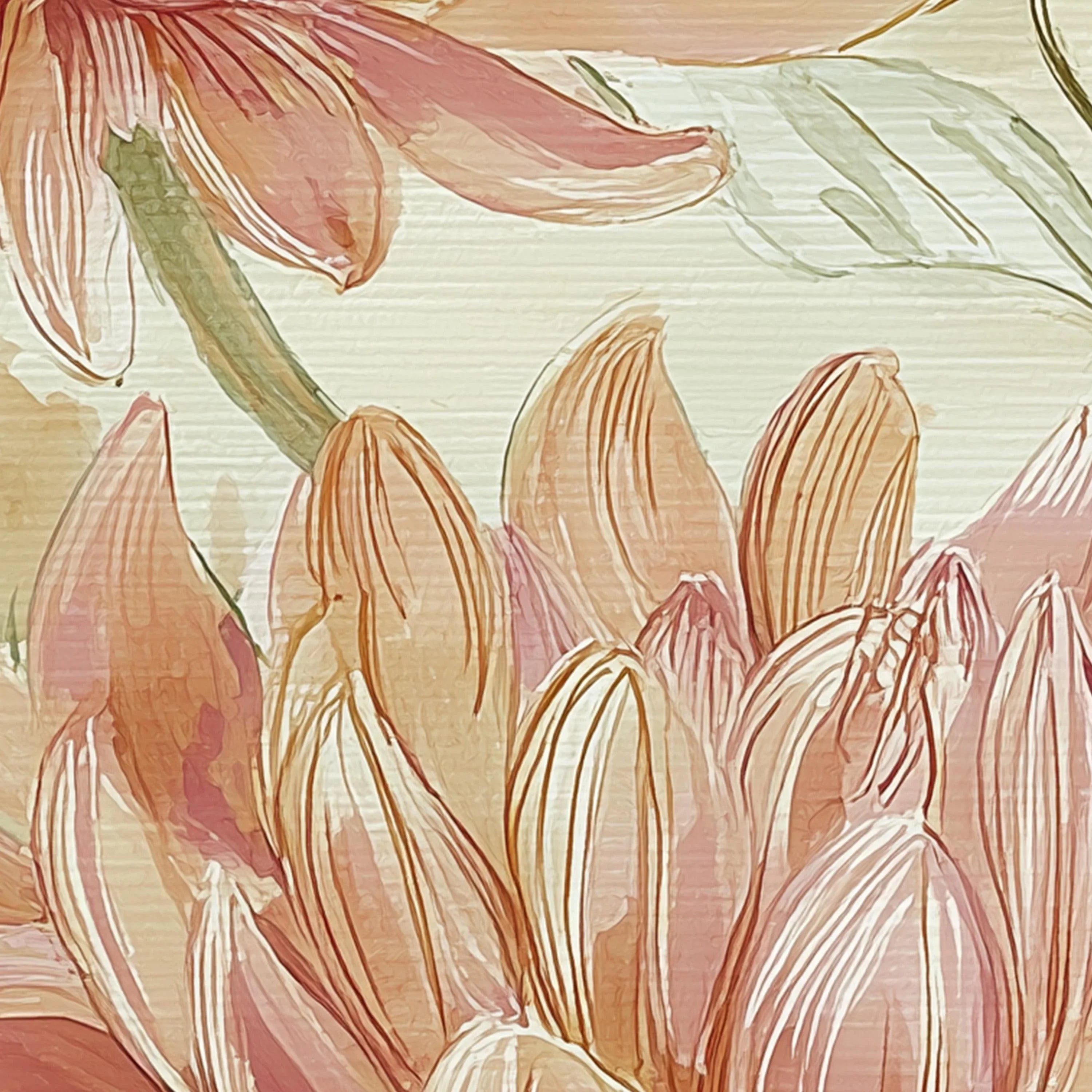 Vintage floral wall art set of 3 – pink dahlia and chrysanthemum botanical farmhouse cottage style, unframed