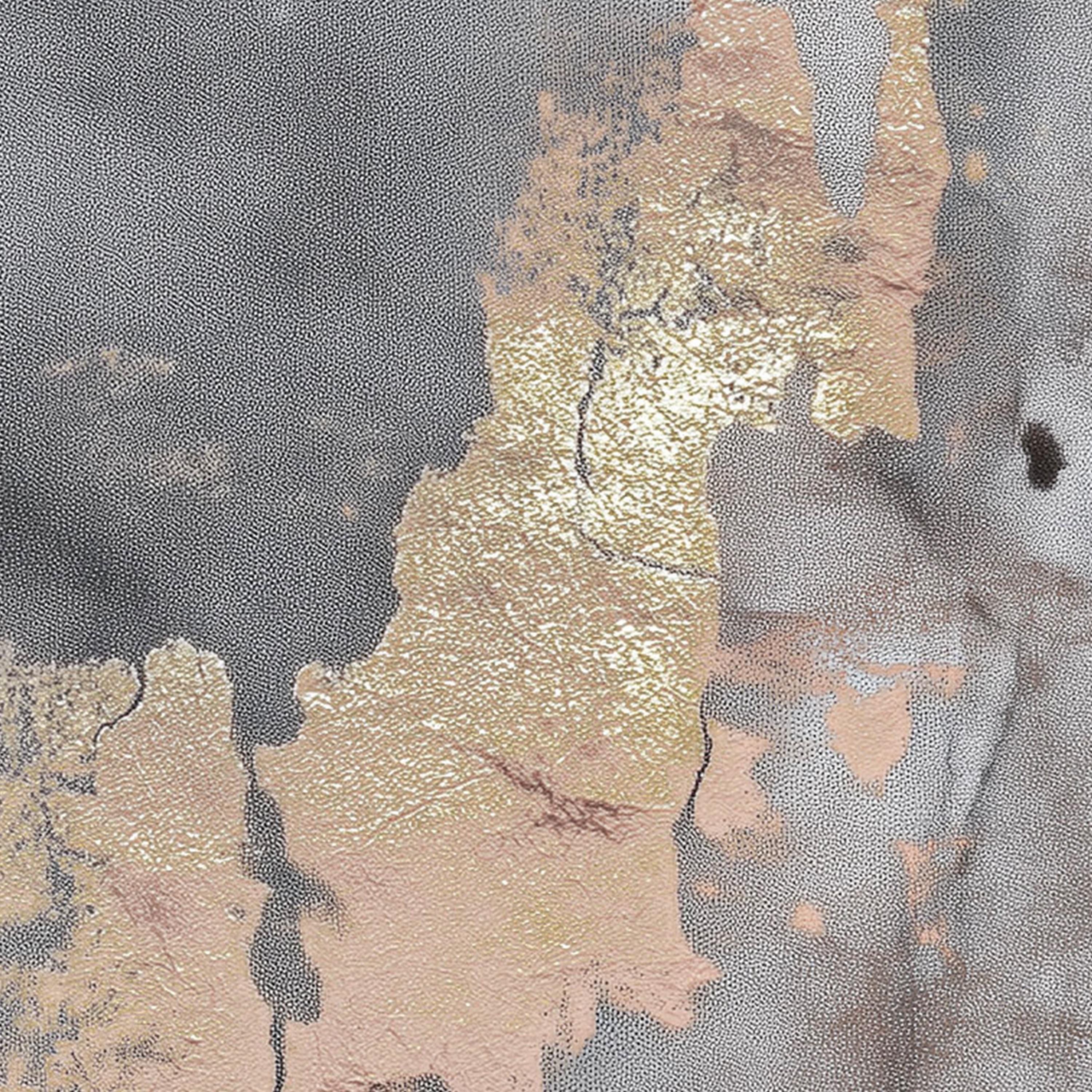 Abstract Triptych Wall Art: Gold, Blush, Gray Textured Prints